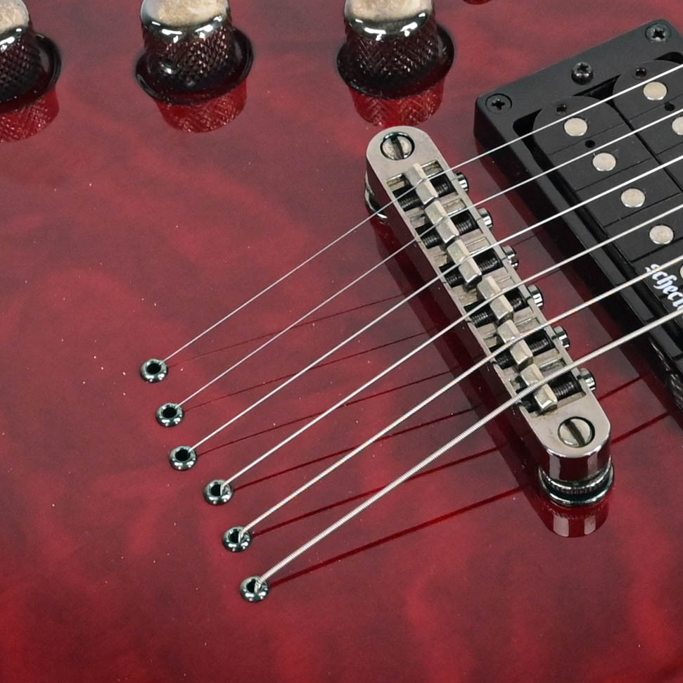 Schecter Omen Extreme 6 Black cherry linkshandig  2019