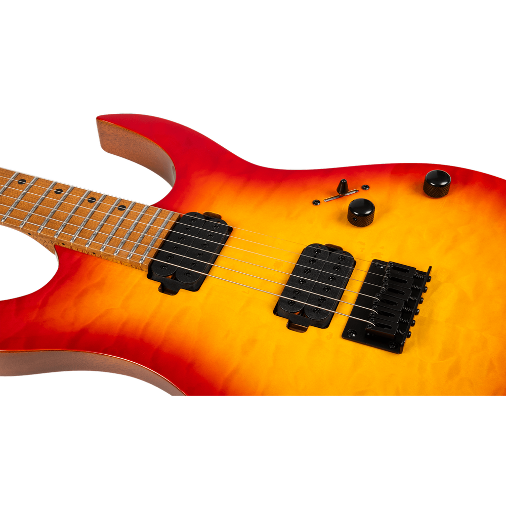 Spira Guitars S-500 QFB Fireburst