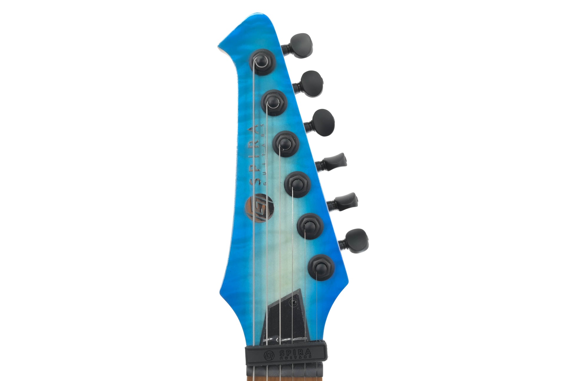 Spira Guitars S-500 QAB  Trans Aqua