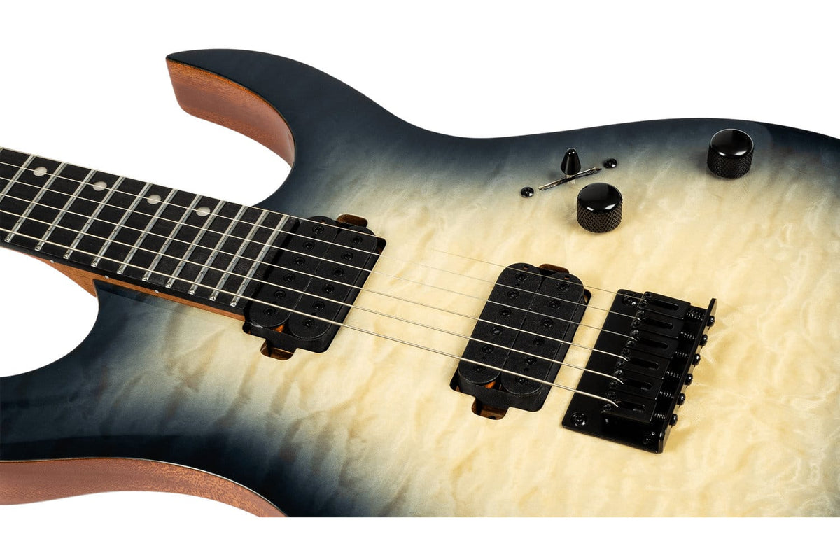 Spira Guitars S-500 QAB Trans Aqua Blue