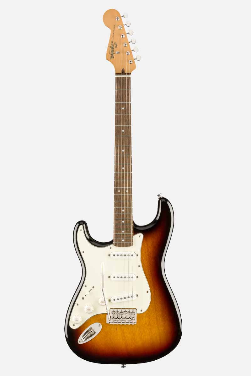 Squier Classic Vibe 60&#39;s stratocaster 3-color Sunburst linkshandig (5470535614628)