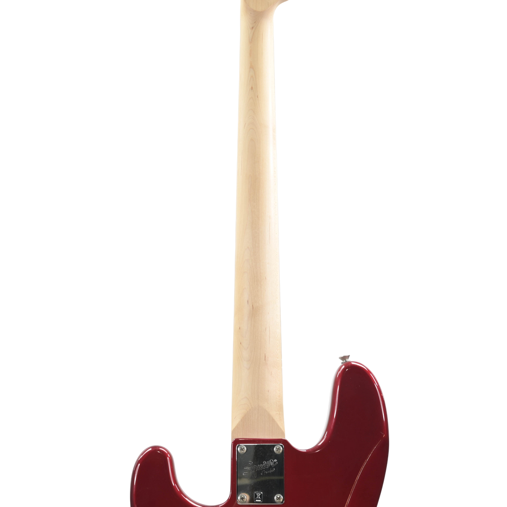 Squier Affinity P J Bass metallic red