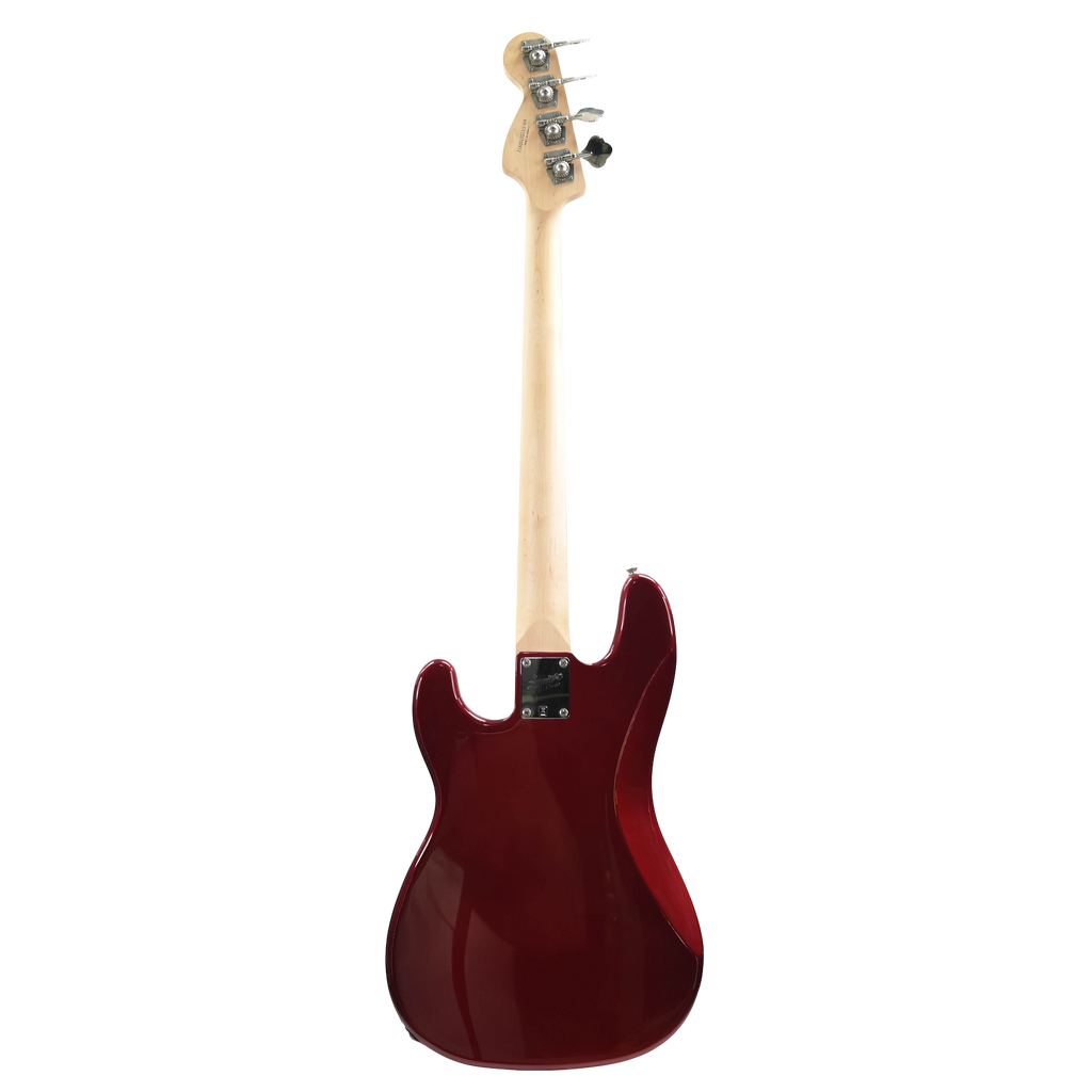 Squier Affinity P J Bass metallic red
