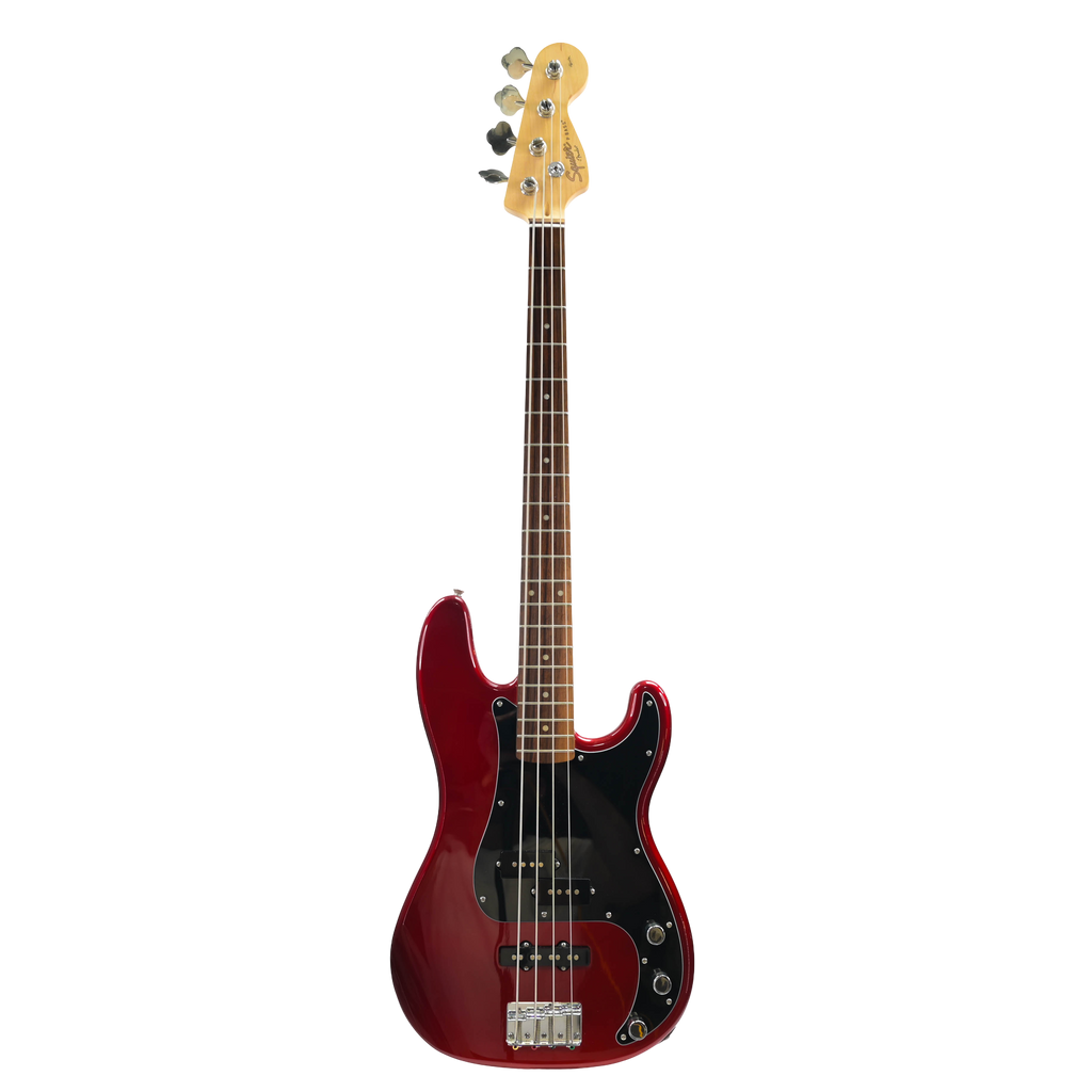 Squier Affinity P J Bass metallic red
