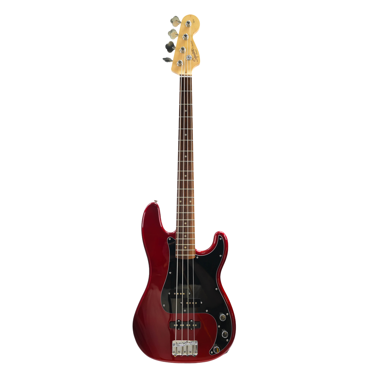 Squier Affinity P J Bass metallic red