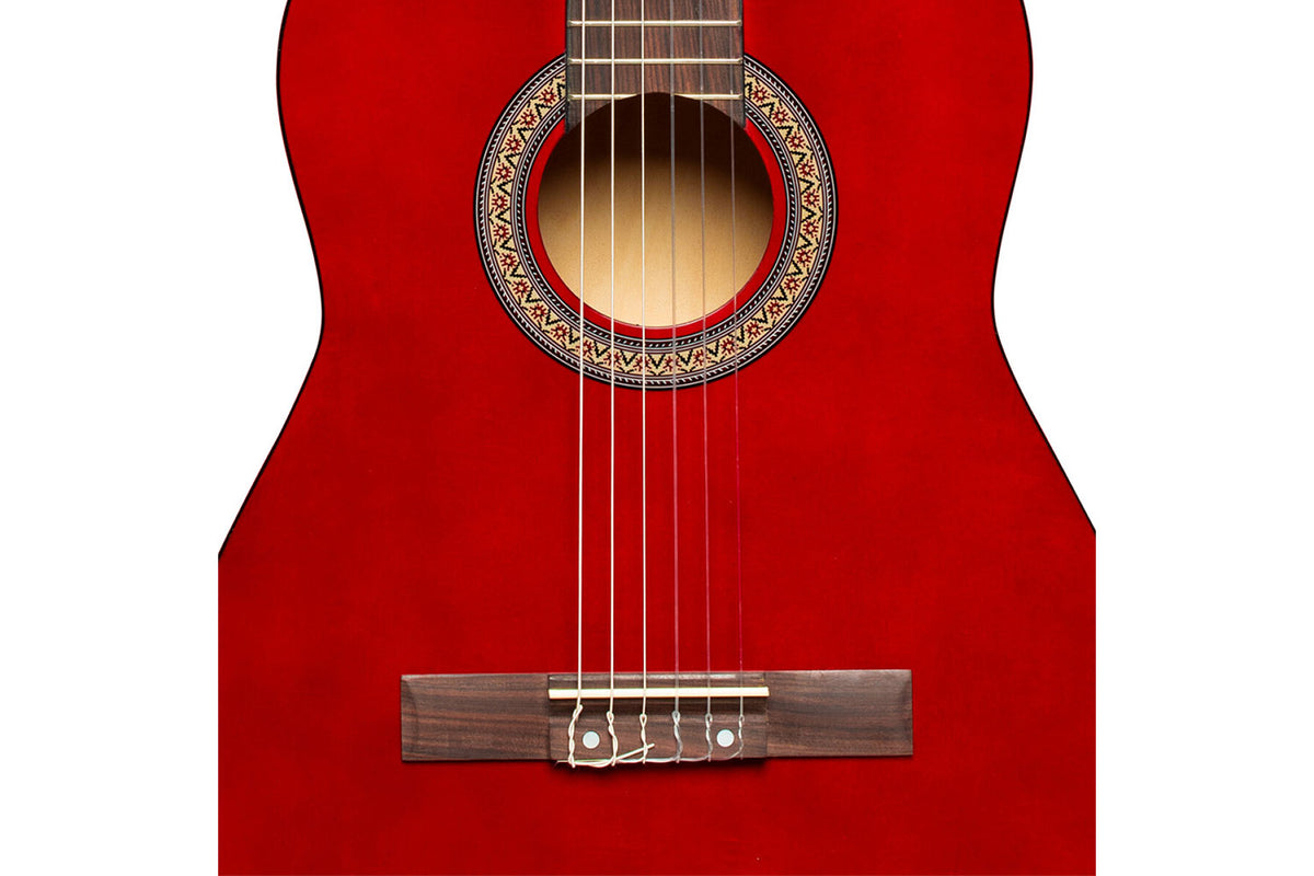 Stagg SCL50 3/4-RED Rode klassieke gitaar