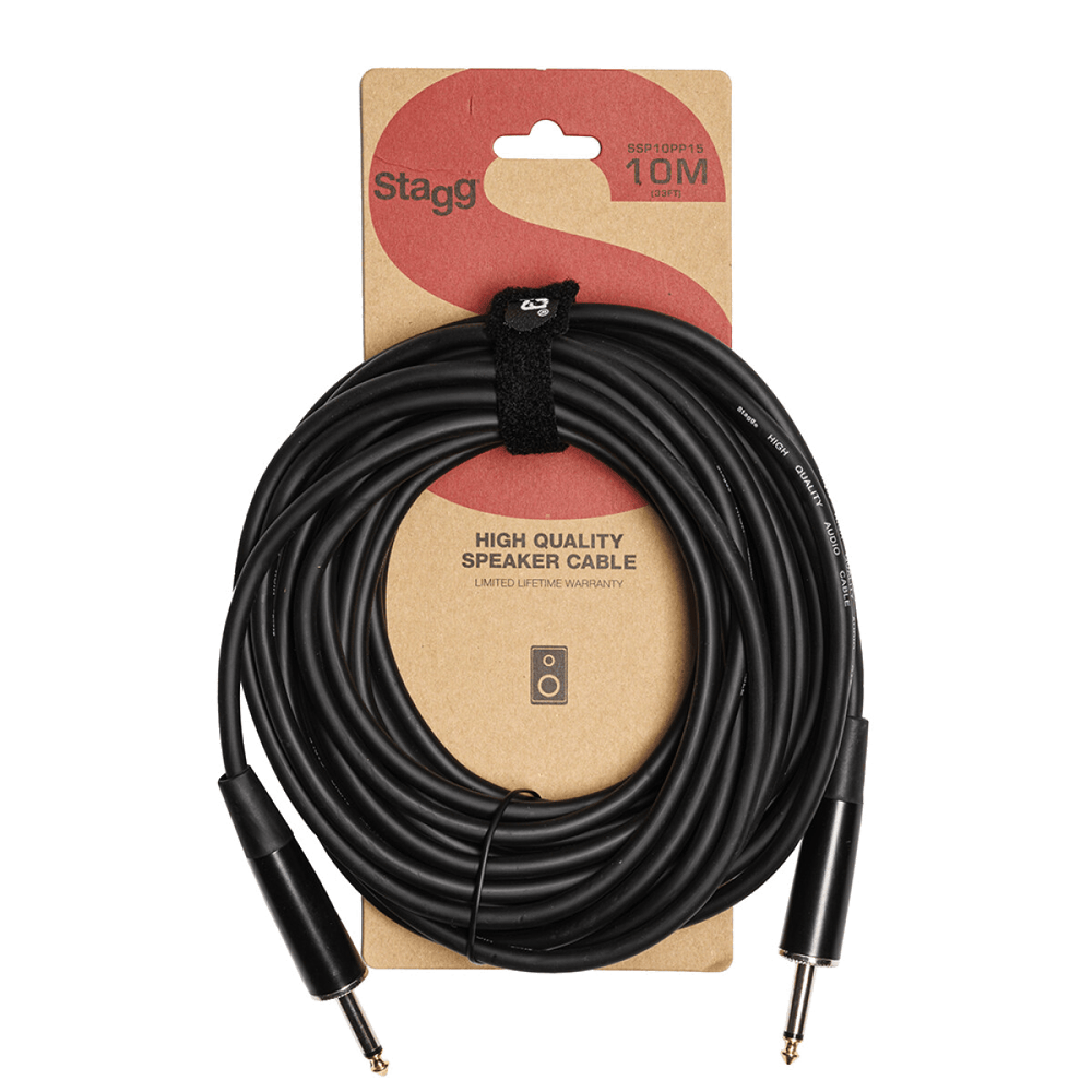 Stagg 10M−1,5M Speakerkabel Jack−Jack