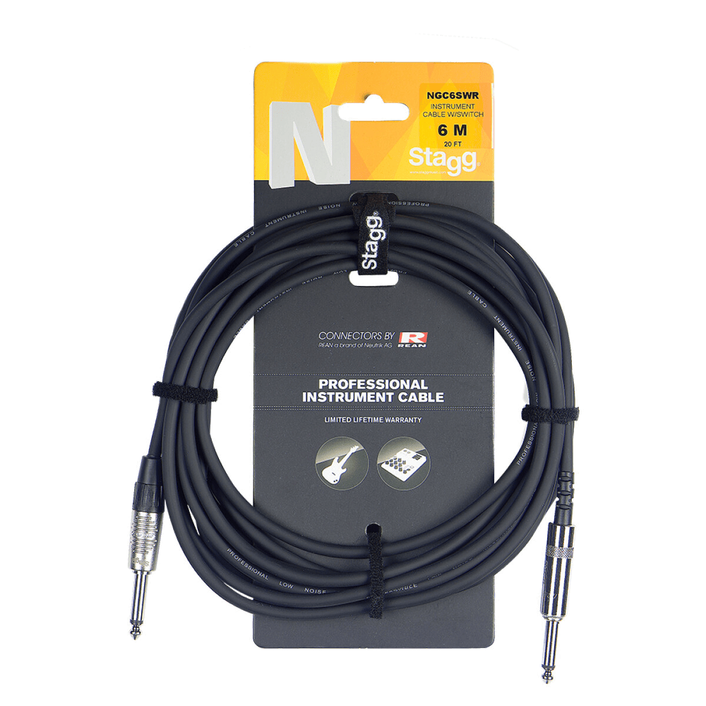 Stagg 3M Instrumentkabel met Switch Deluxe