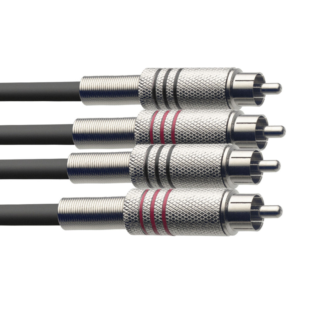 Stagg 3M Twinkabel Cinch−Cinch