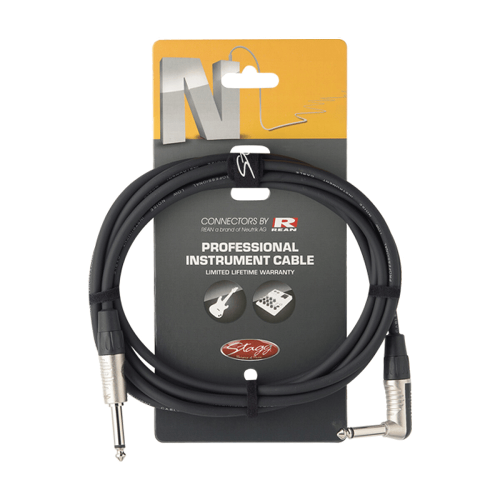 Stagg 6M Instrumentkabel Haakse Jack Deluxe
