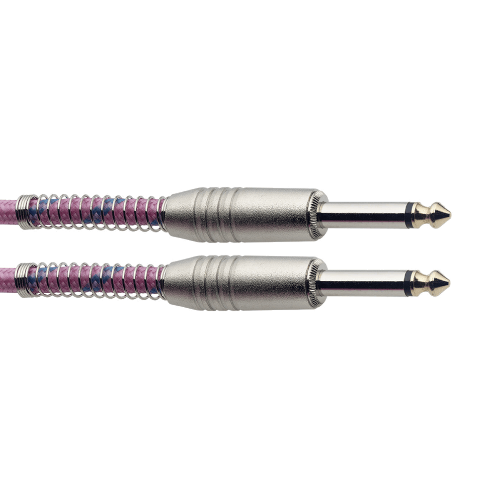 Stagg 6M Instrumentkabel Vintage Tweed Roze