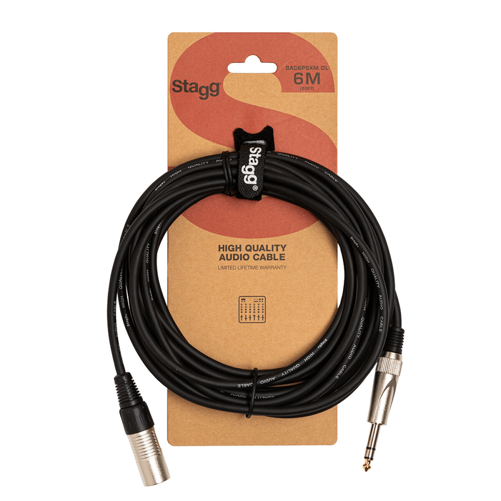 Stagg 6M Audiokabel Jack−XLR DLX