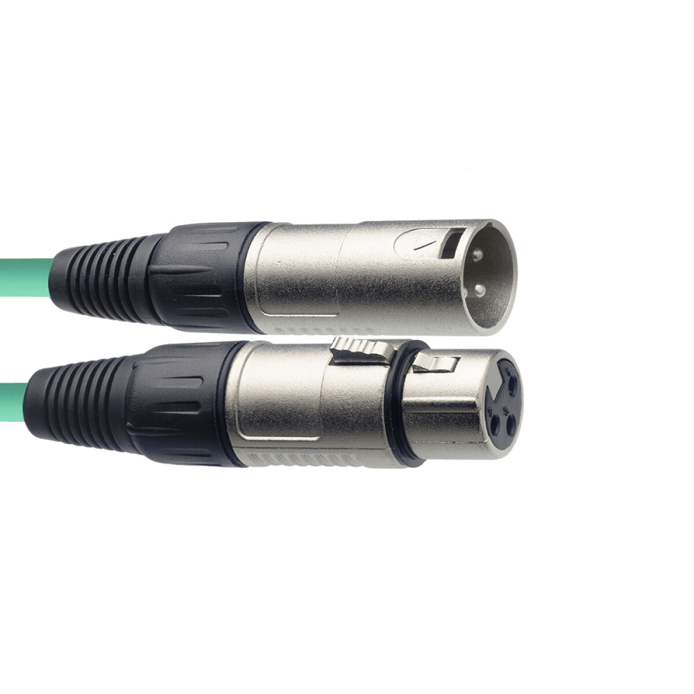 Stagg 6M Microfoonkabel XLR−XLR Groen