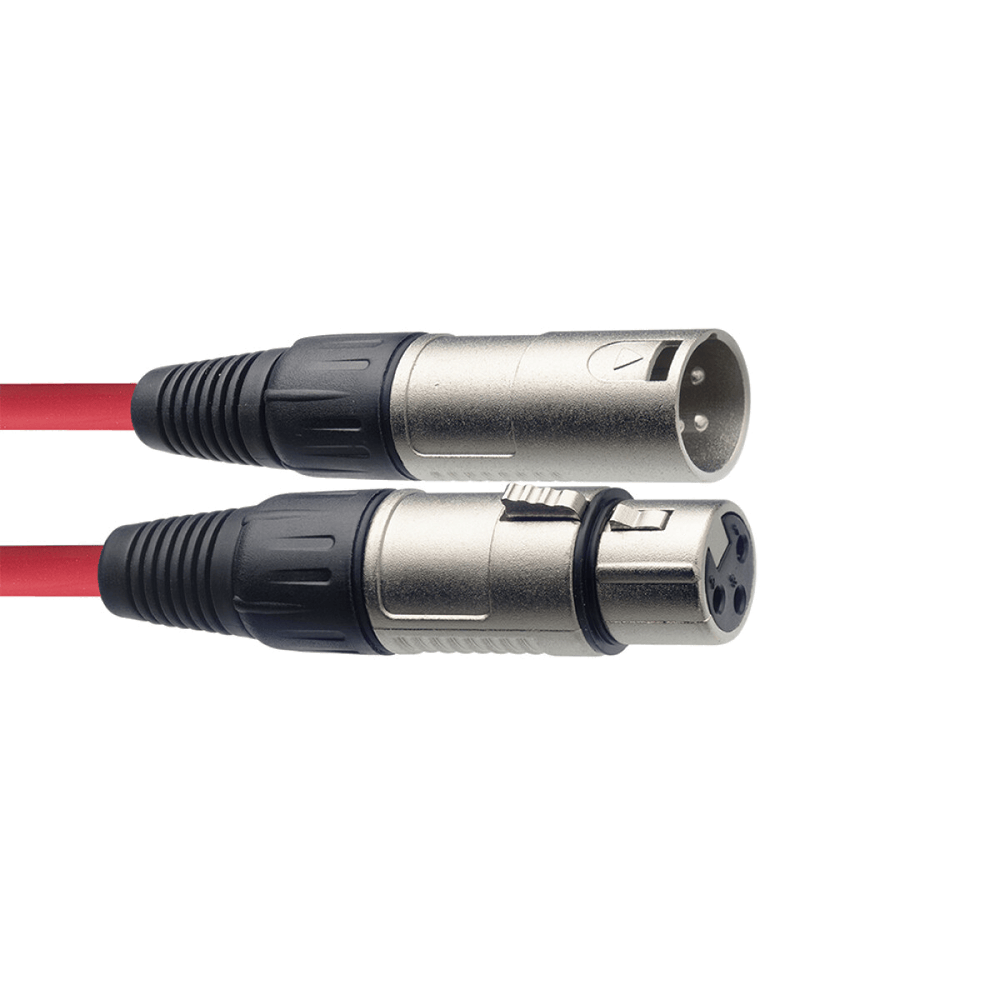 Stagg 6M Microfoonkabel XLR−XLR Rood