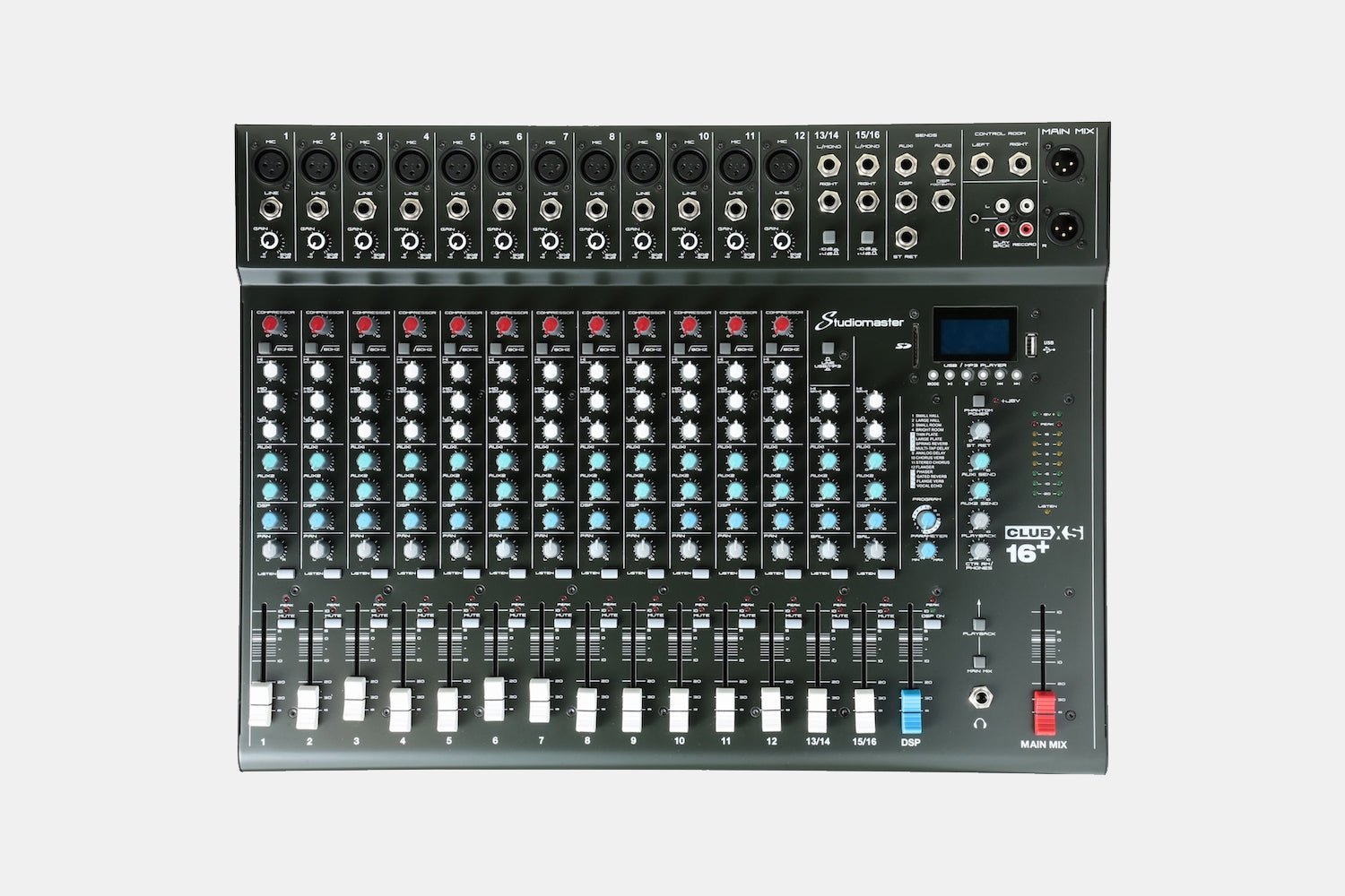 Studiomaster CLUB XS16+ Mengtafel - 12 kanaals