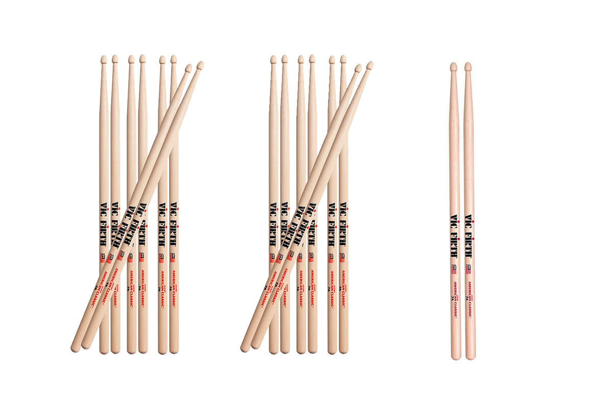 Vic Firth 7A drumstokken Multipack (10 stuks)