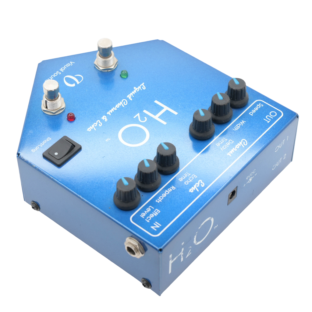 Visual Sound H2O V1 2000s Blue Liquid Chorus & Echo