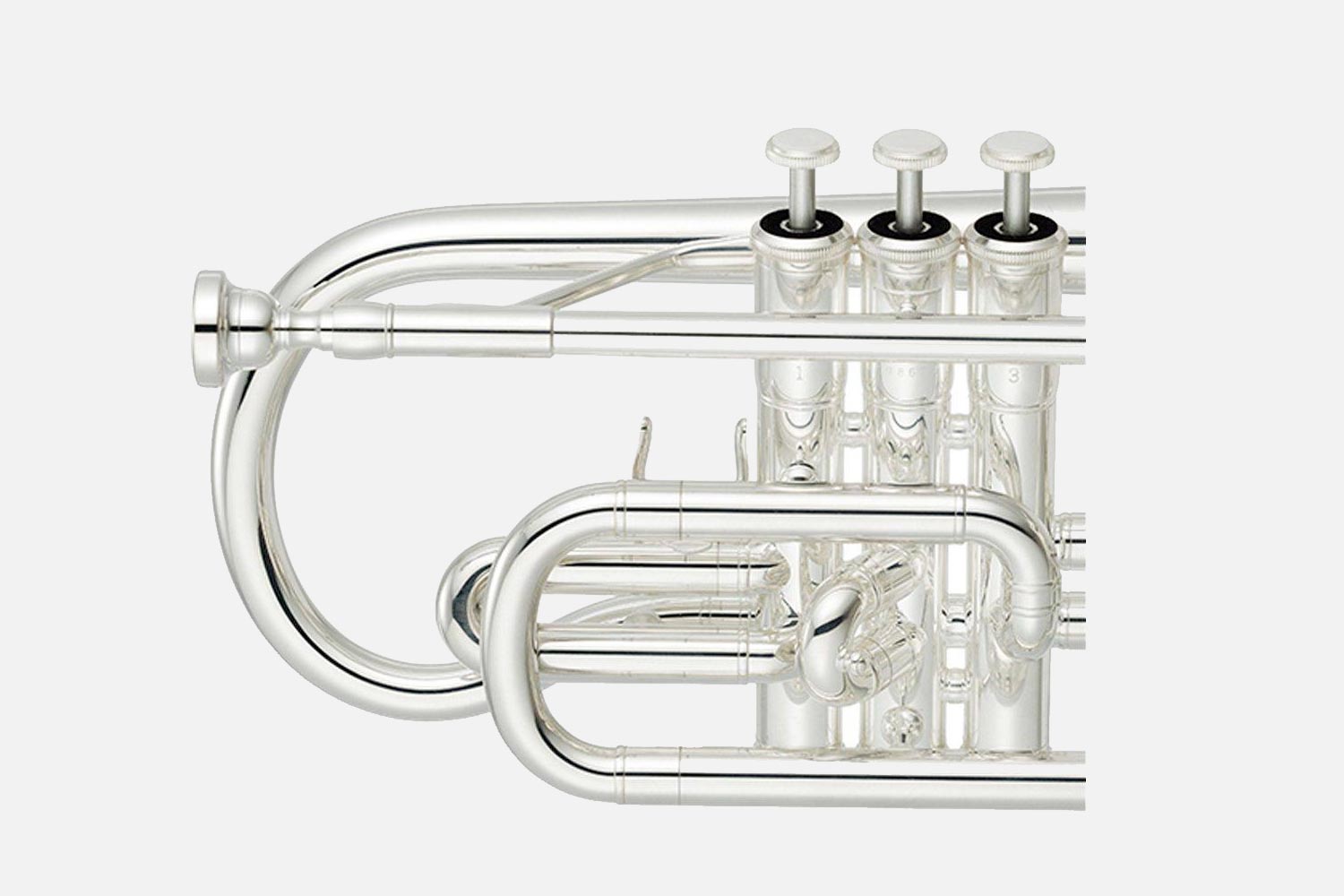 Yamaha YCR2330IIIS Bb cornet verzilverd kort model (5297291133092)