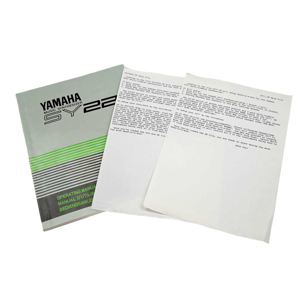 Yamaha SY22 Music Synthesizer