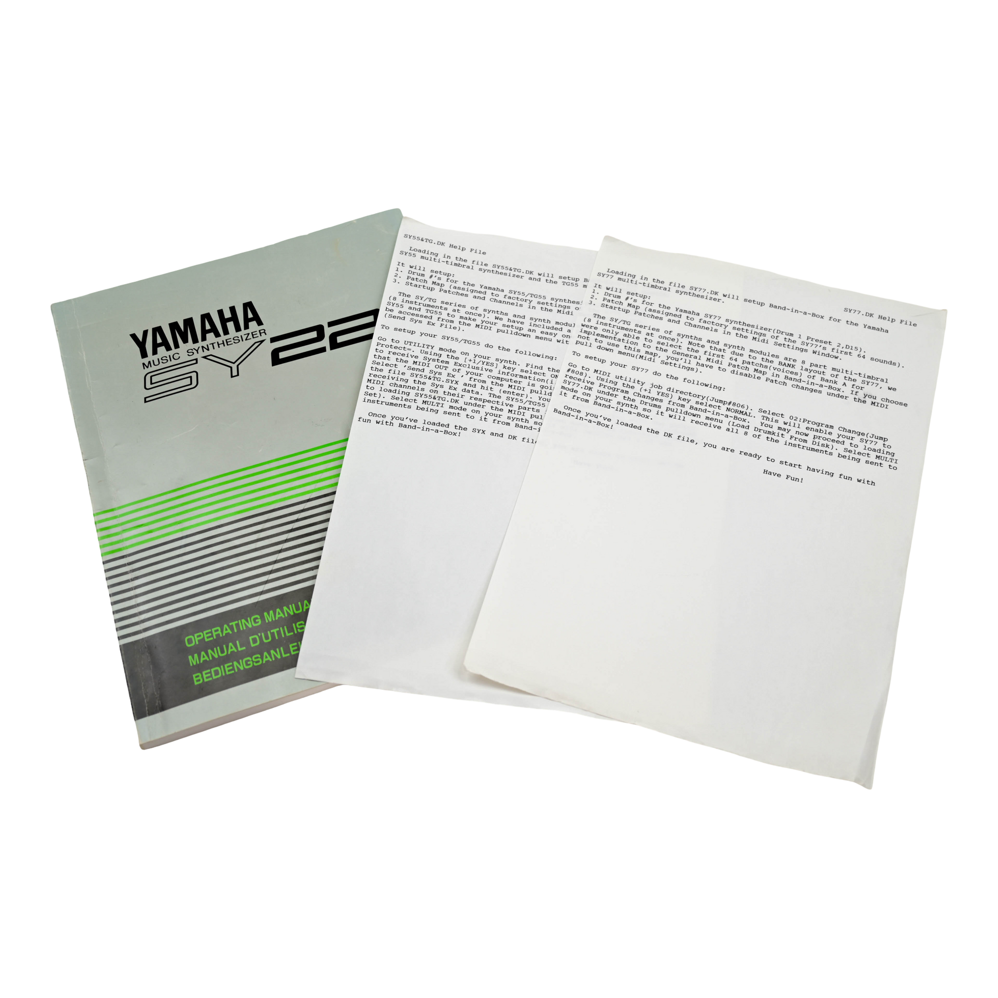 Yamaha SY22 Music Synthesizer