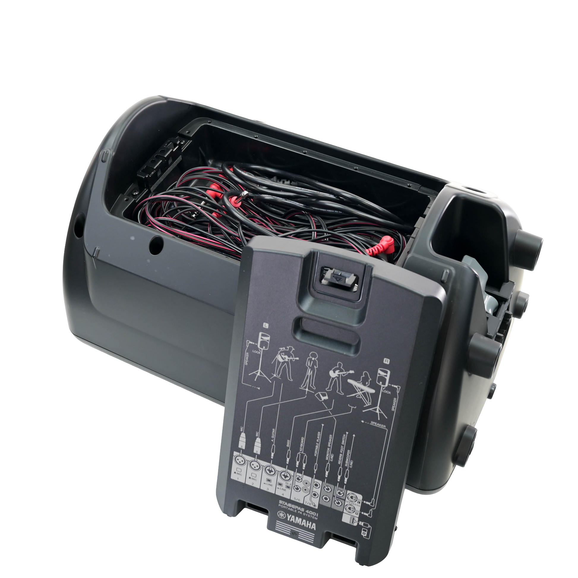 Yamaha Stagepas 400i inclusief trollie