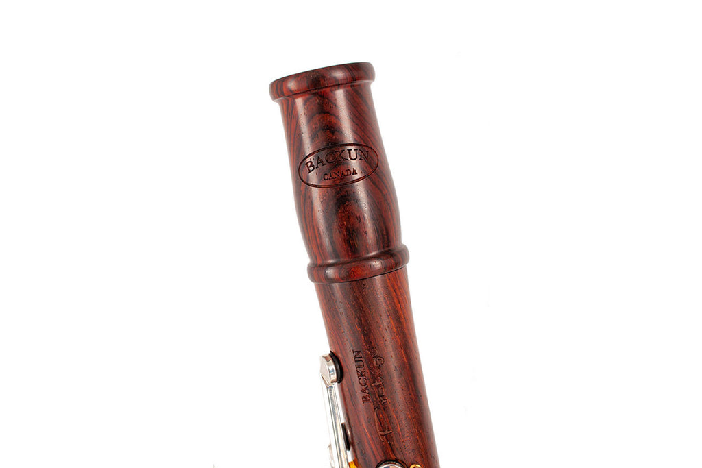 Backun Protege G1 Bb Klarinet - Cocobolo Silver keys with Gold Posts