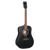 Cort AD810-BKS Western gitaar zijdeglans zwart