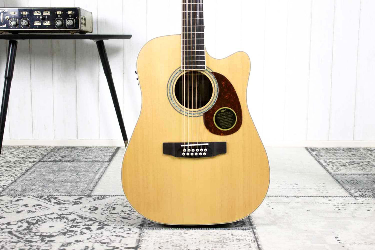 Cort MR710F12 NS 12-snarige Semi Akoestisch gitaar Natural Satin