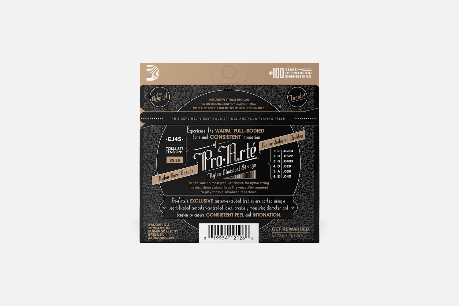 D'Addario EJ45 Normal Tension Pro Arte set (5287923253412)