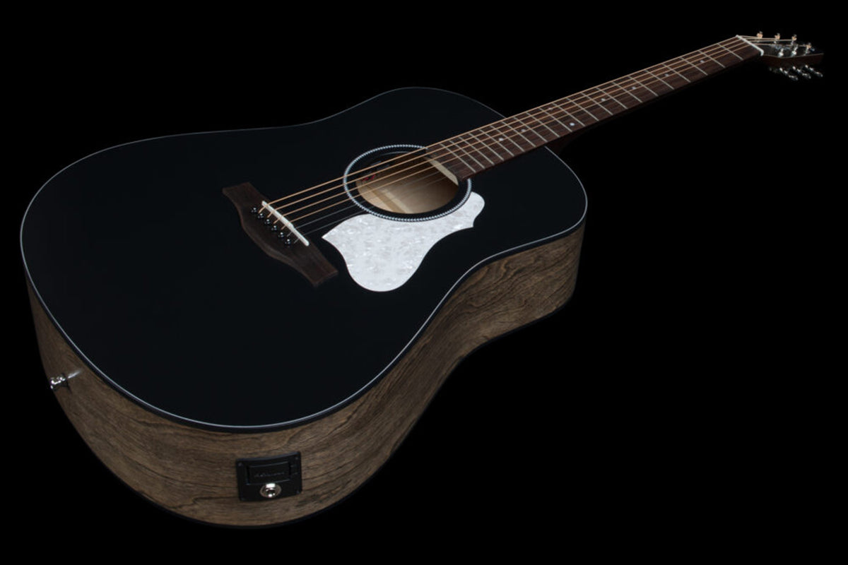 Seagull S6 Classic Black A/E Elektrisch-Akoestische gitaar