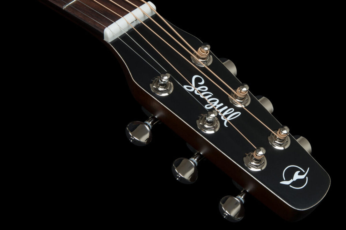 Seagull S6 Classic Black A/E Elektrisch-Akoestische gitaar