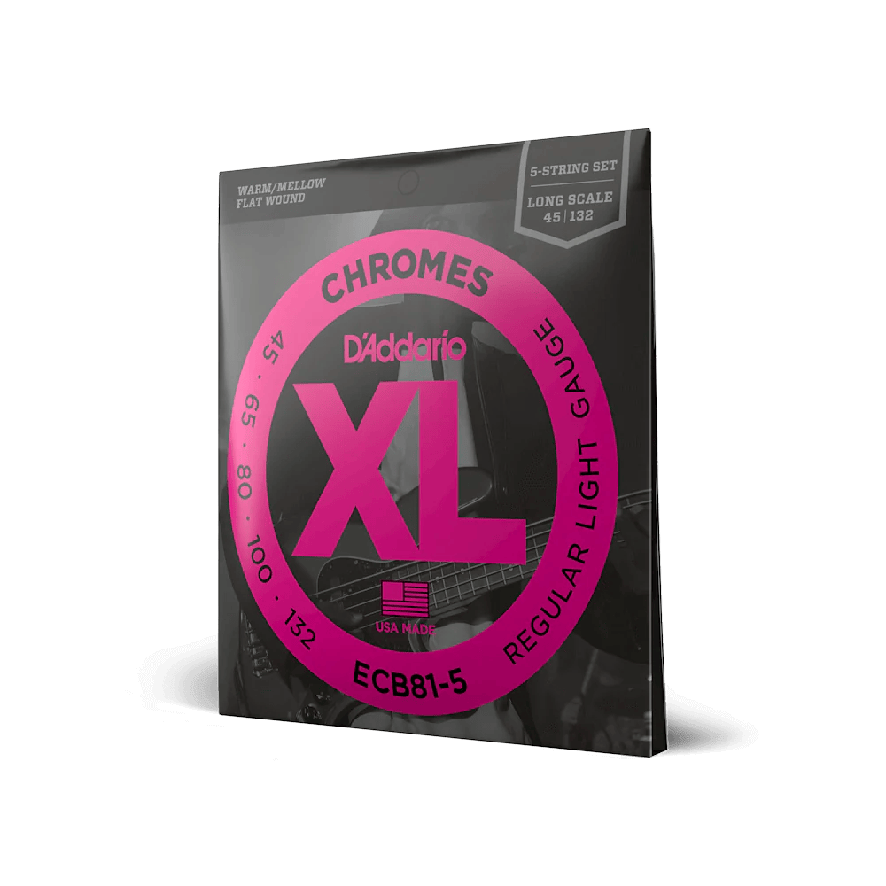 D'Addario ECB81-5 Chromes Regular Light 045-132