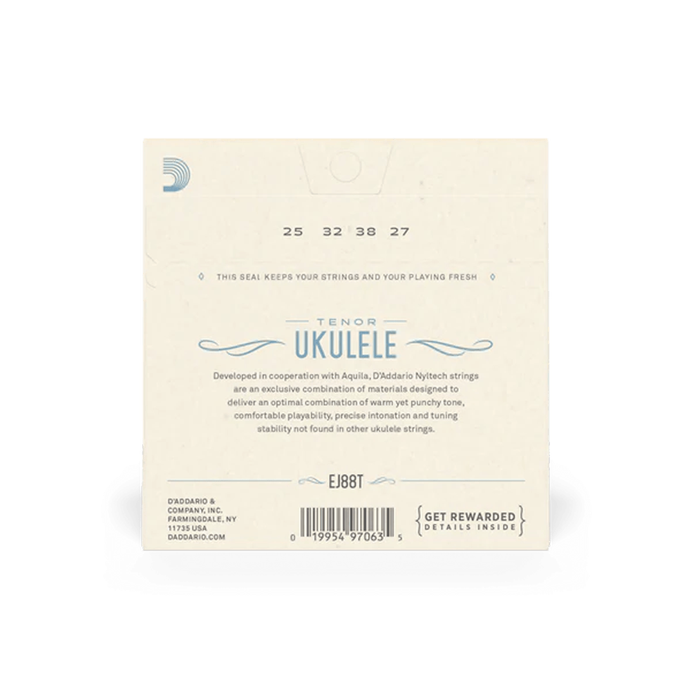 D'Addario EJ88T Nyltech Tenor Ukulele