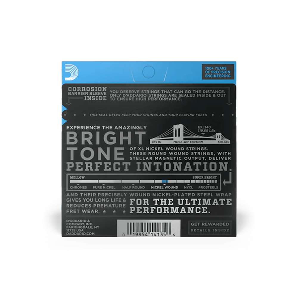 D'Addario EXL140 Nickel Wound 010-052