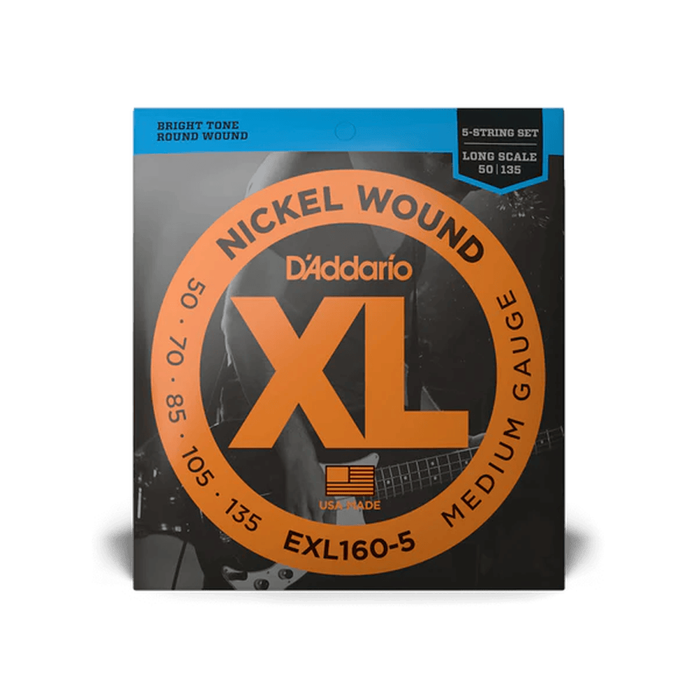 D'Addario EXL160-5 Nickel Wound 050-135