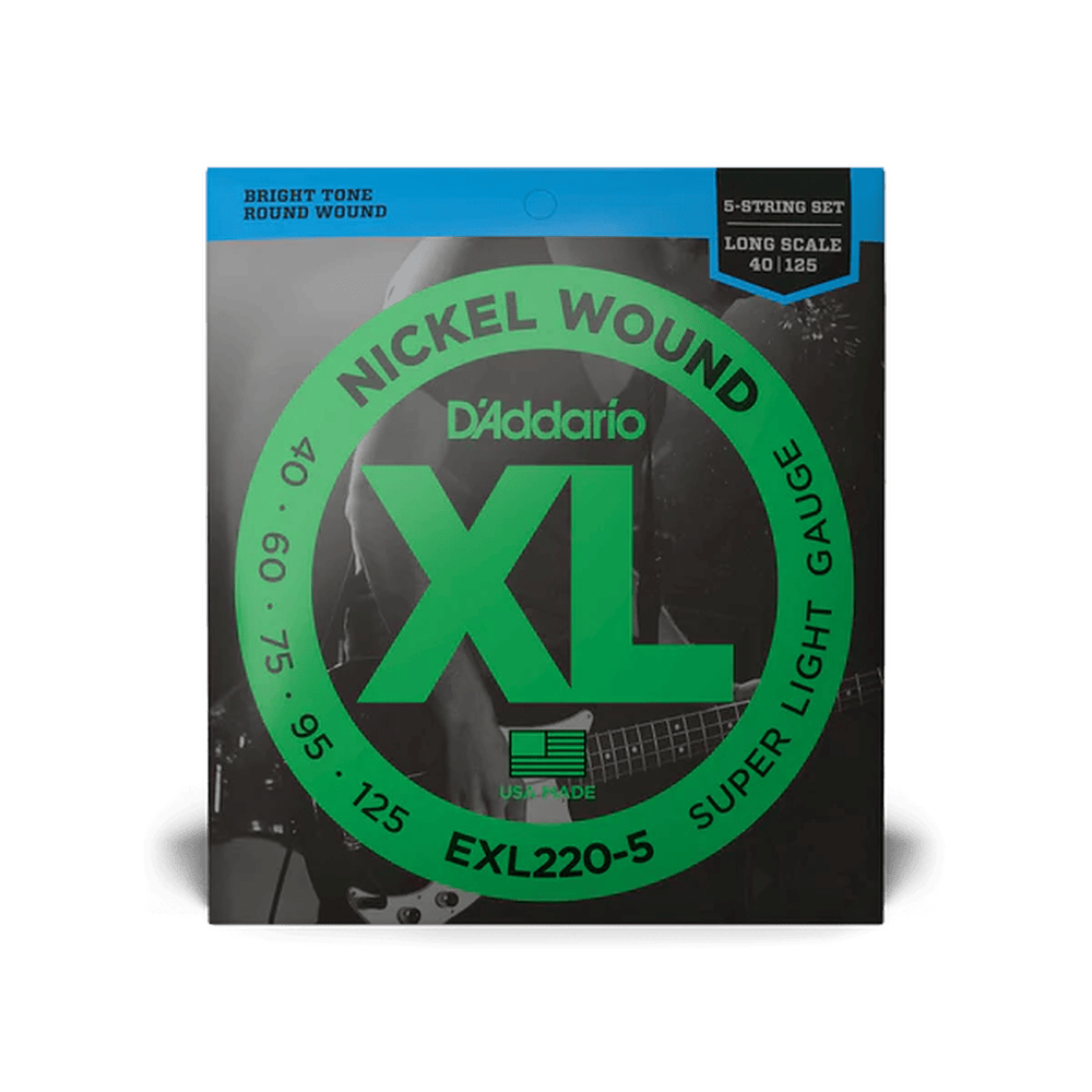 D'Addario EXL220-5 Nickel Wound 040-125
