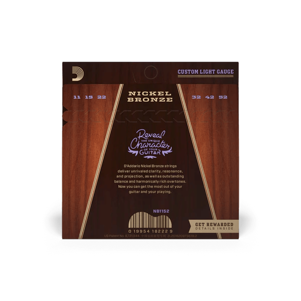 D'Addario NB1152 Nickel Bronze 011-052
