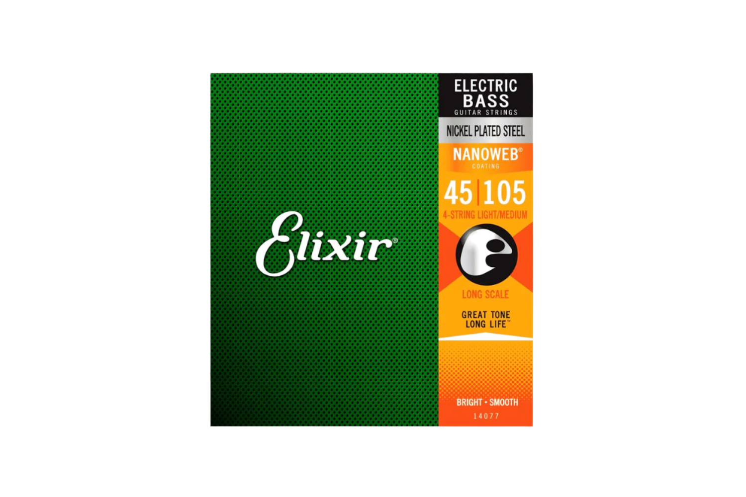 Elixir 14077 Nickel Plated Steel Medium 045-105 Bassnaren