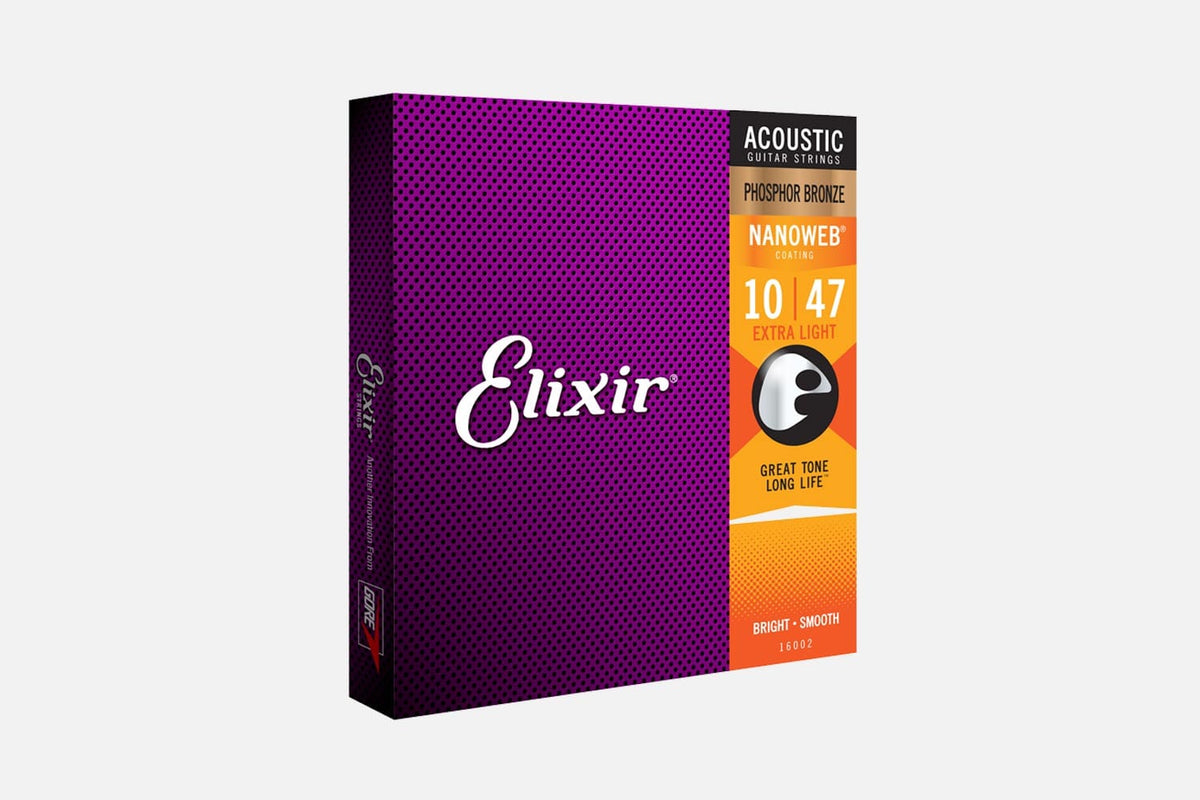 Elixir Nanoweb 16002 Extra light Phosphor Bronze 010-047 (5317965119652)