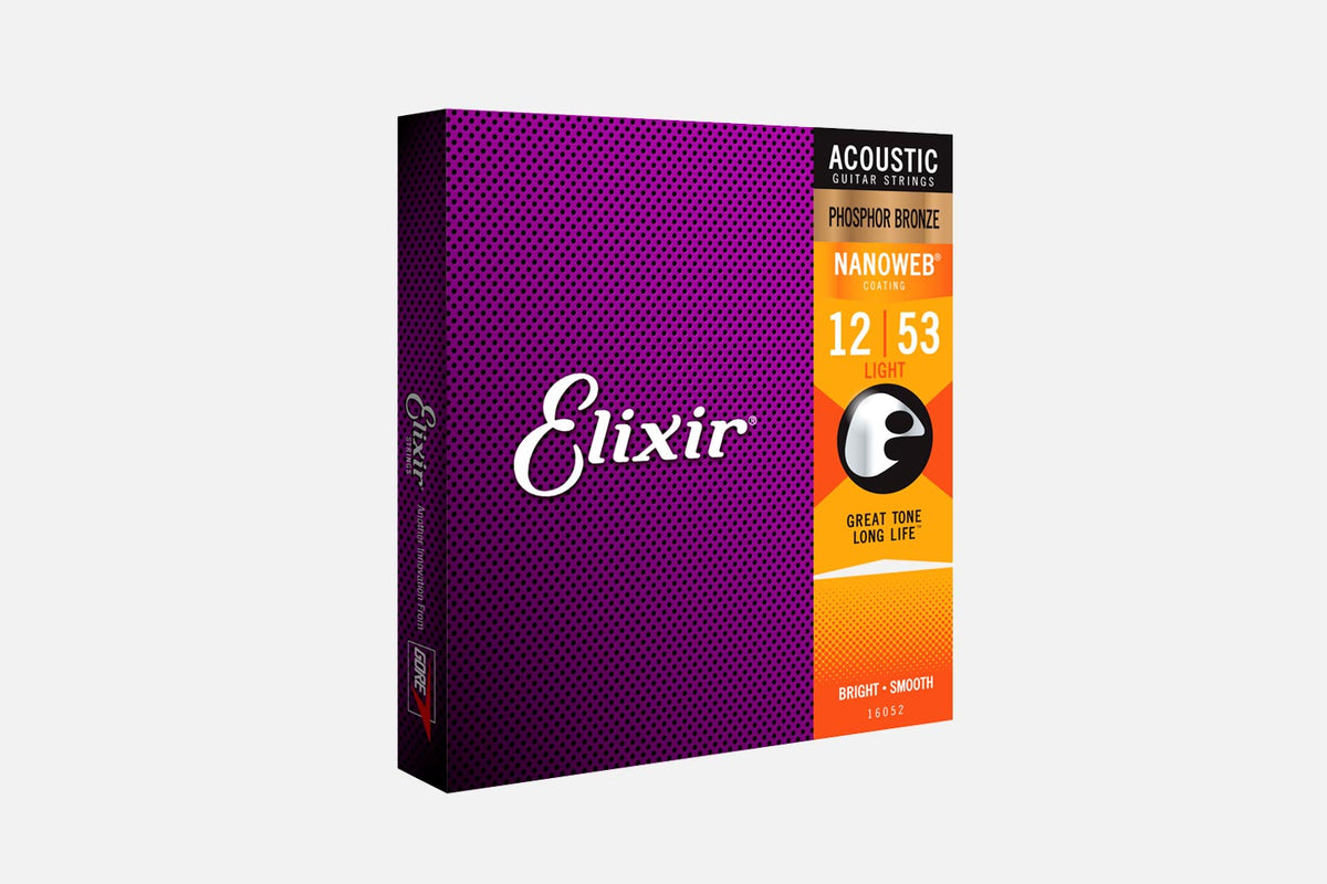 Elixir Nanoweb 16052 Light Phosphor Bronze 012-053 (5317896044708)