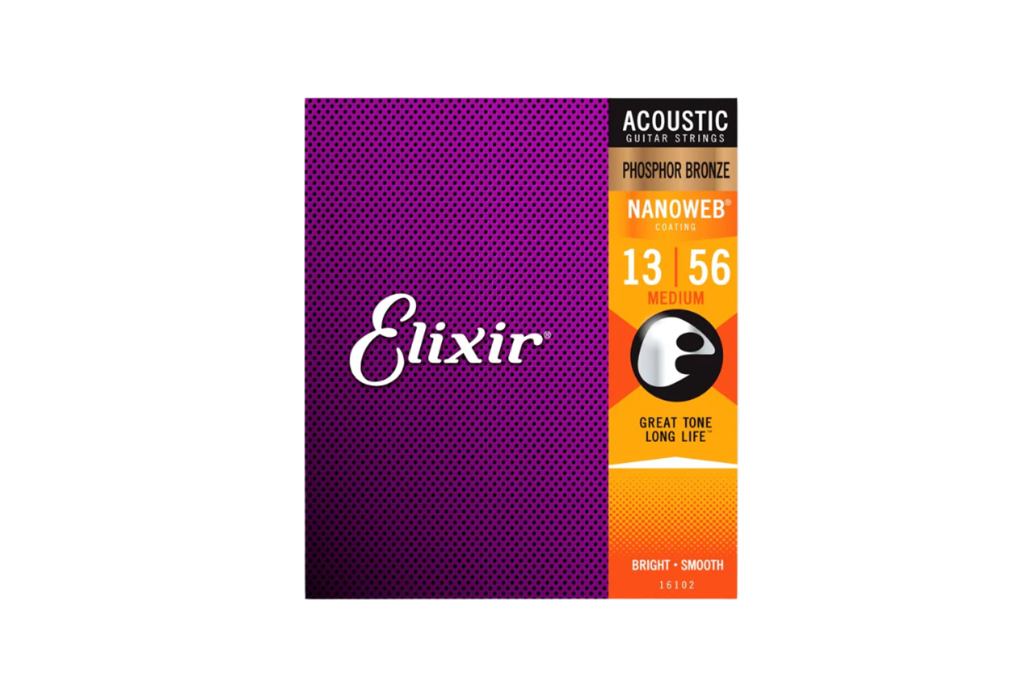 Elixir Nanoweb 16102 Phosphor bronze set 013-056