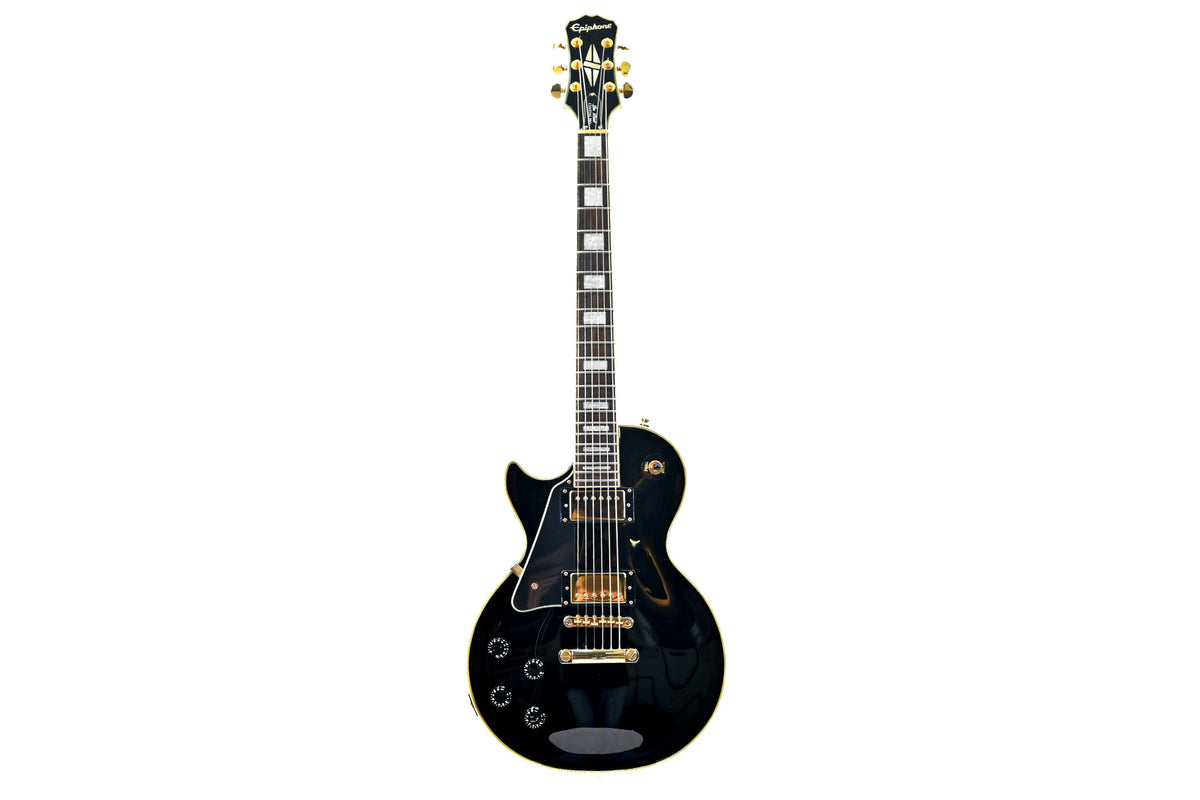 Epiphone Les Paul Custom Pro black Linkshandig Occasion