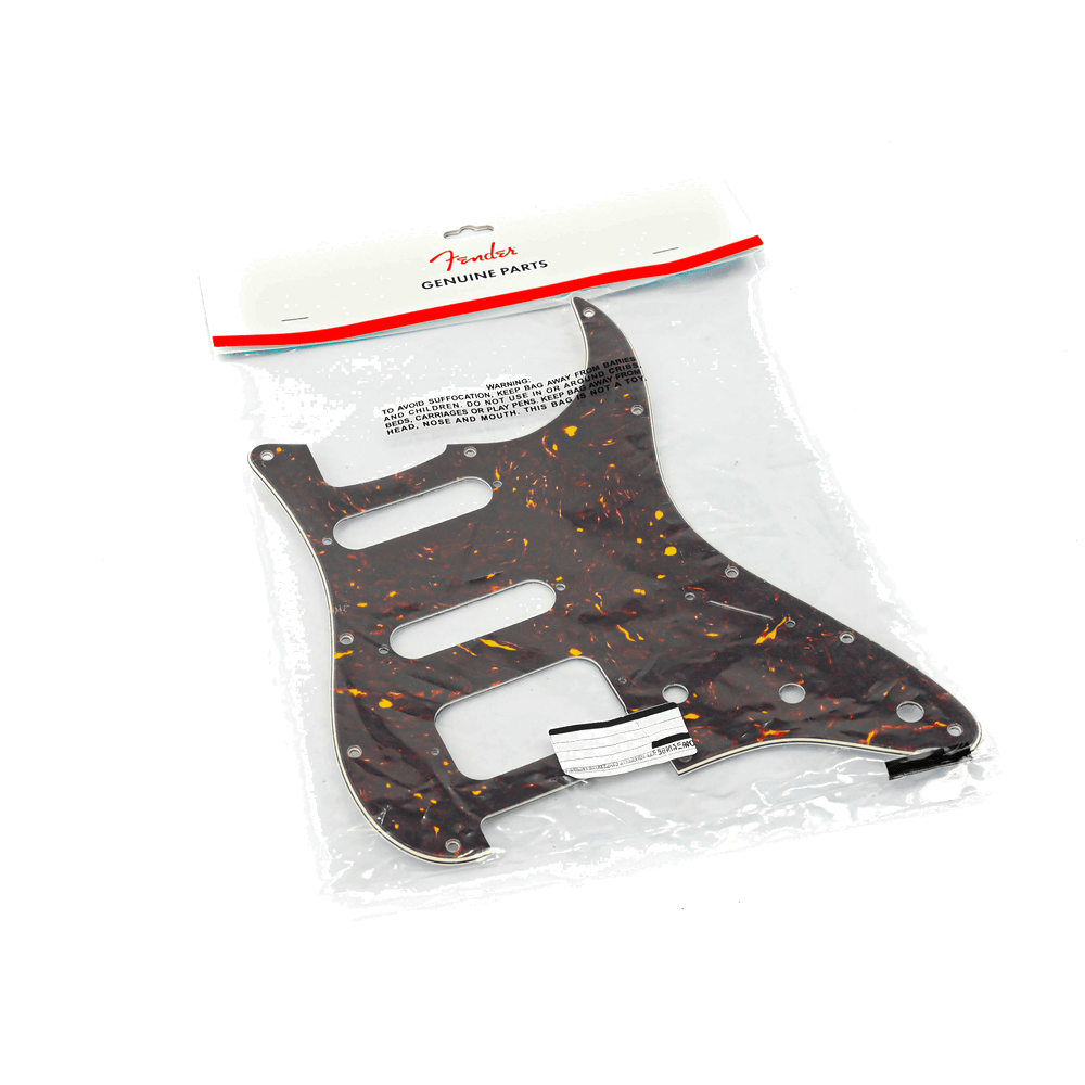 Fender Pickguard Stratocaster HSS Brown Tortoise