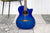 J.N Guitars BES-ACE TBB - Semi-Akoestische gitaar Transparant Blue