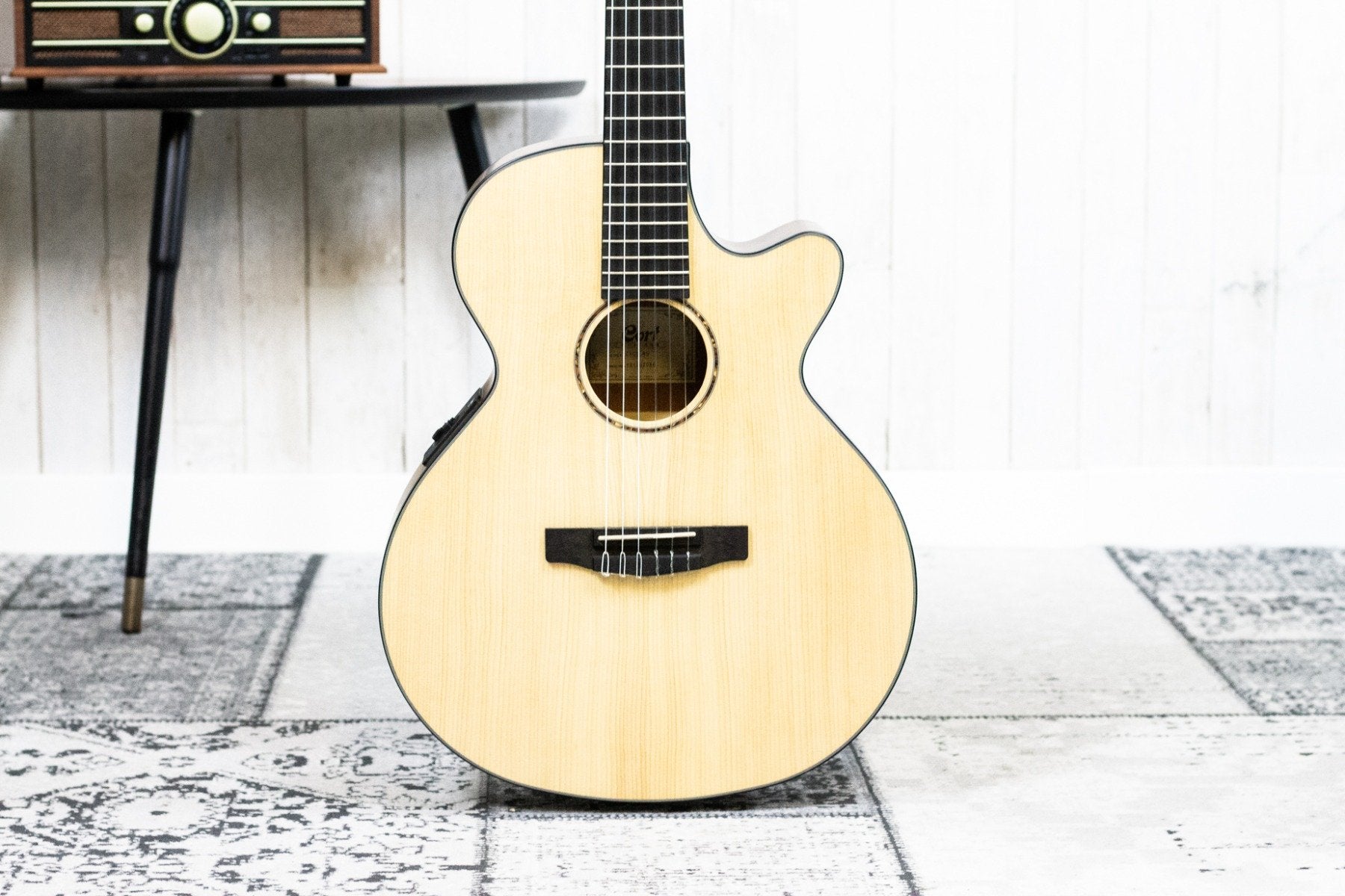 Cort CEC3 semi-akoestisch klassieke gitaar Naturel (5274534117540)