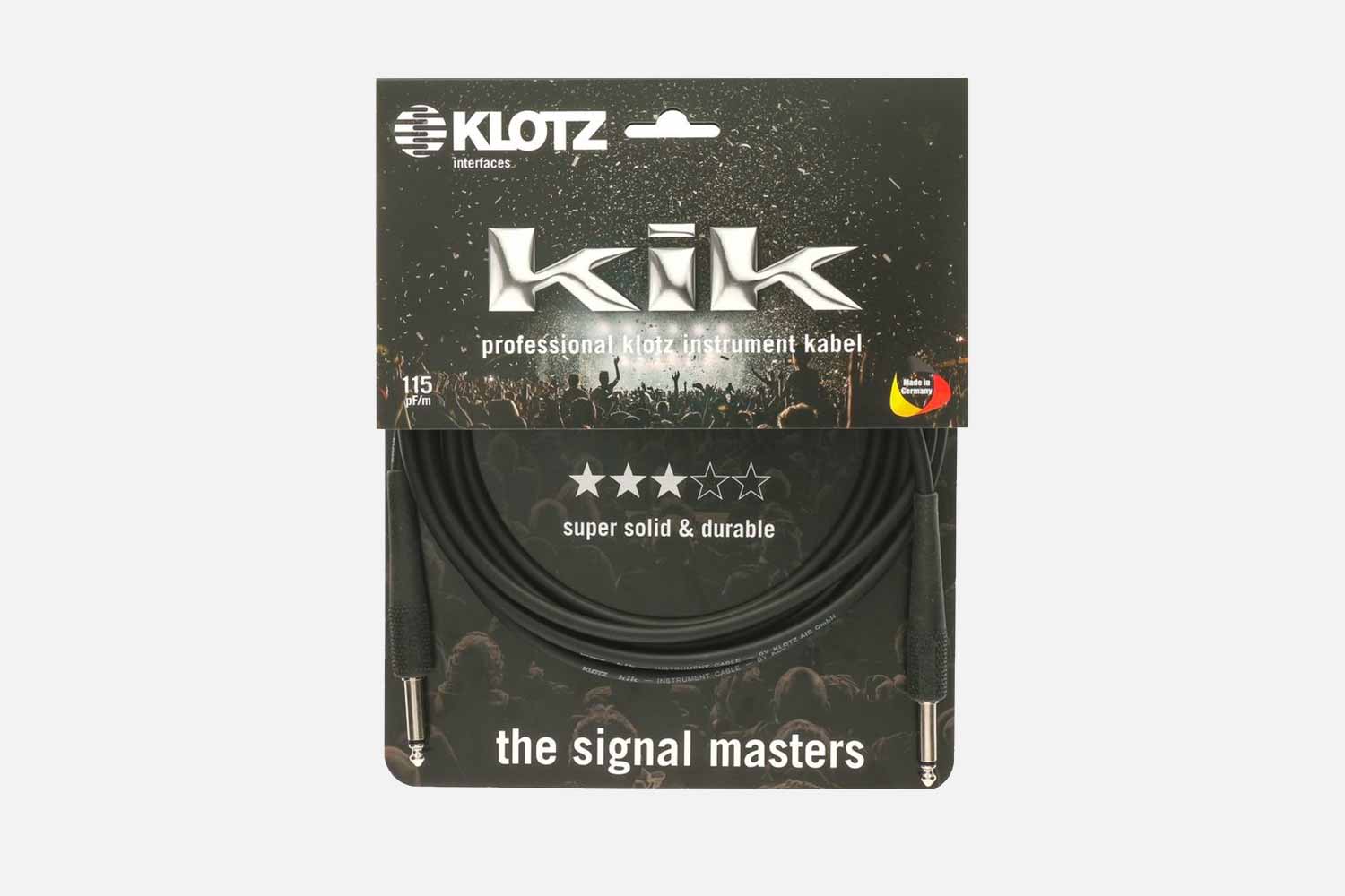Klotz Zwart Gitaar KIK standaard 6M (5350997459108)