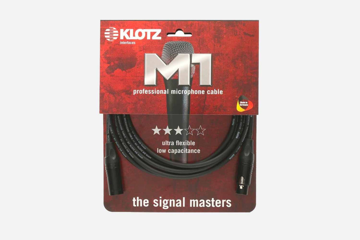 Klotz Zwart Microfoon XLR-M to XLR-F 10M (5351019282596)