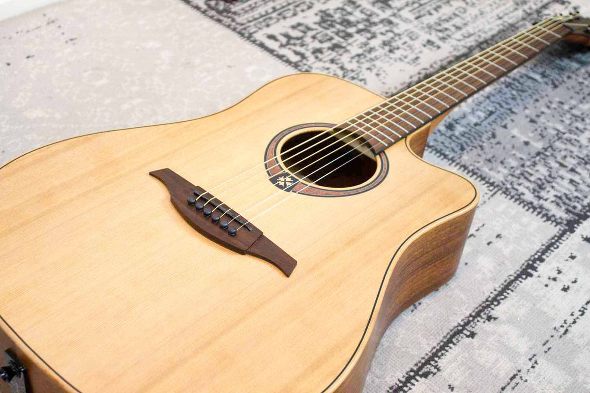 LAG T170DCE Dreadnought Semi-Akoestische gitaar (5374380834980)