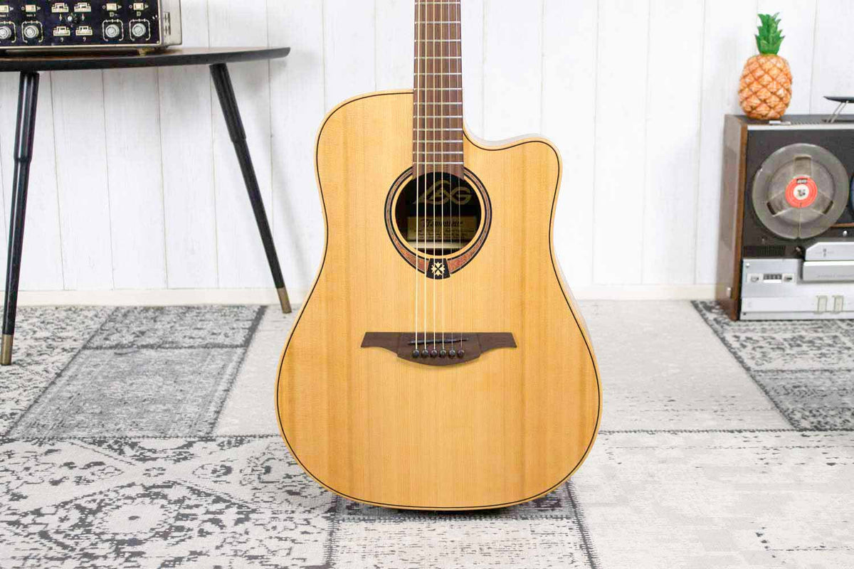 LAG T170DCE Dreadnought Semi-Akoestische gitaar (5374380834980)