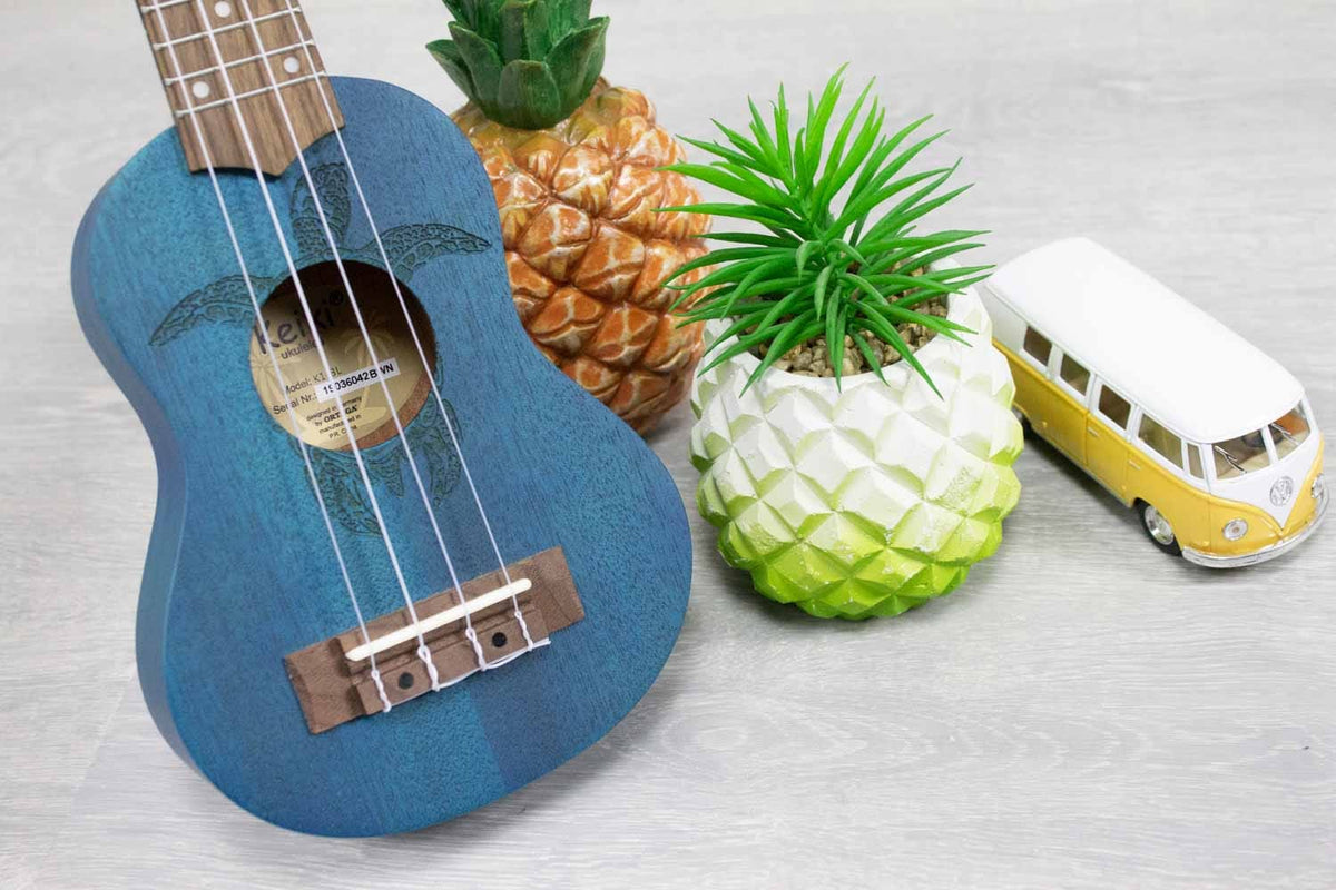 Ortega Keiki ukelele Blauw (Ocean Blue) (5374145396900)